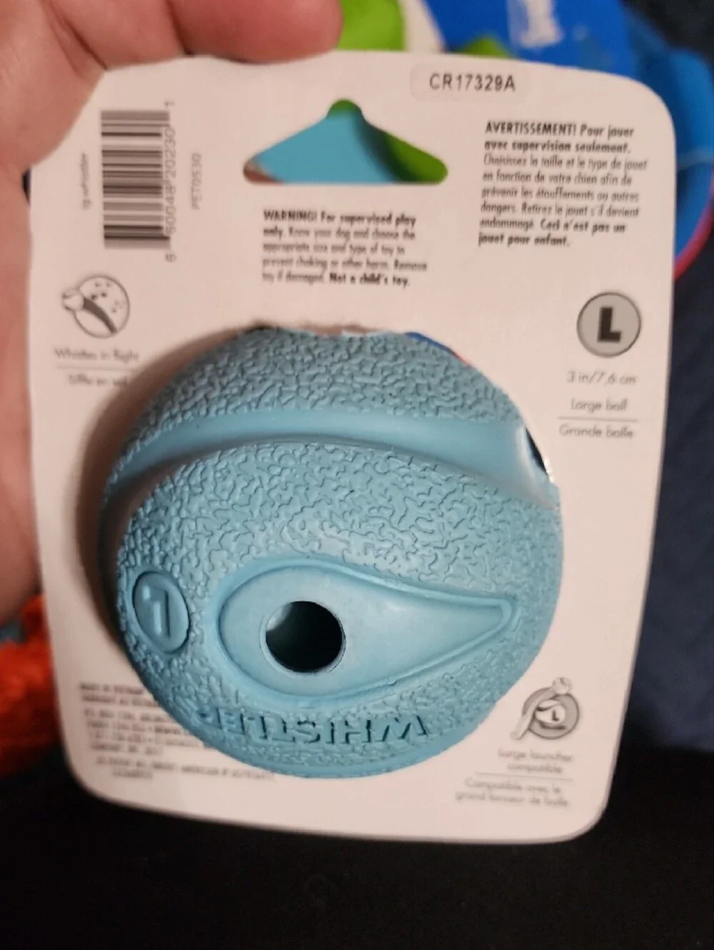 Chunckit Dog Toy Bundle - Orange & Blue Plush Ring
